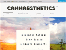 Tablet Screenshot of cannaesthetics.com
